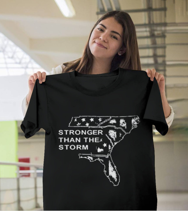 Stronger Than The Storm USA Map Outline T-Shirt