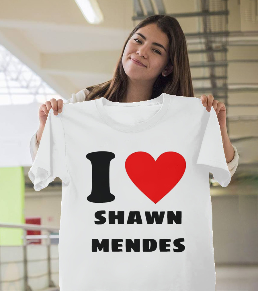 I Love Shawn Mendes Heart T-Shirt