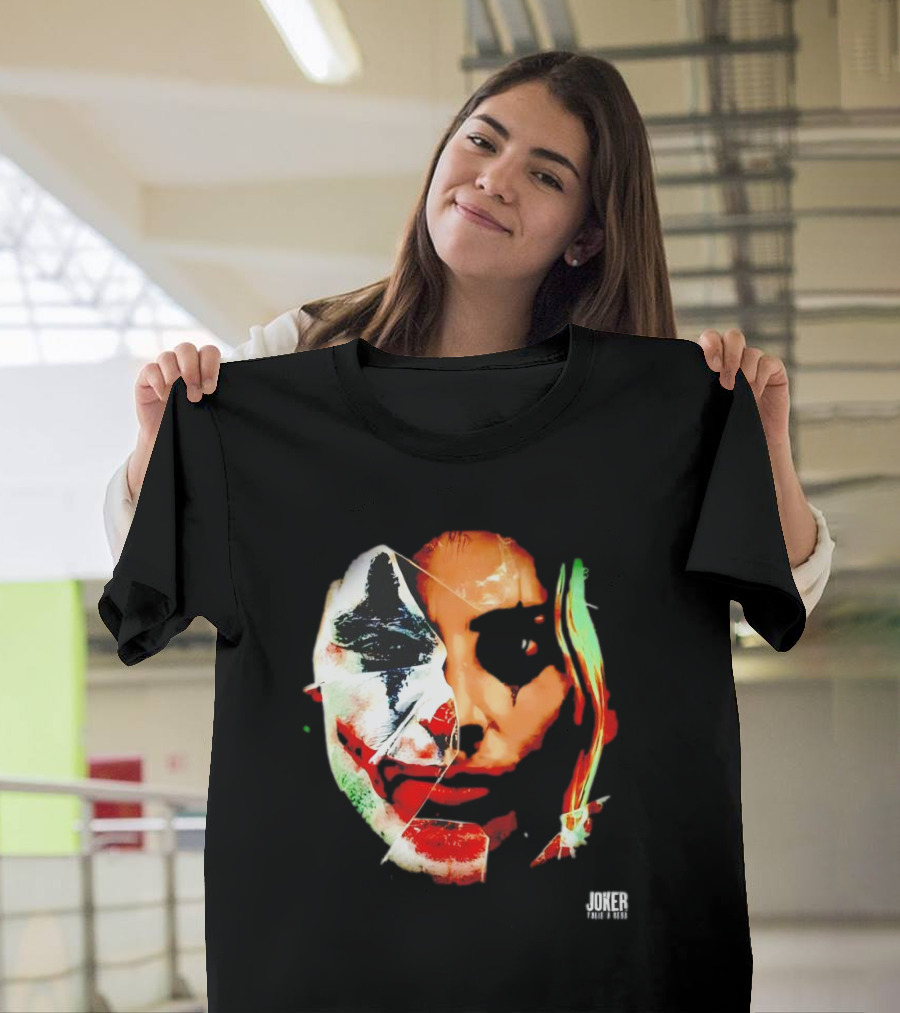 Joker Folie A Deux Fragmented Face Iconic Clown T-Shirt