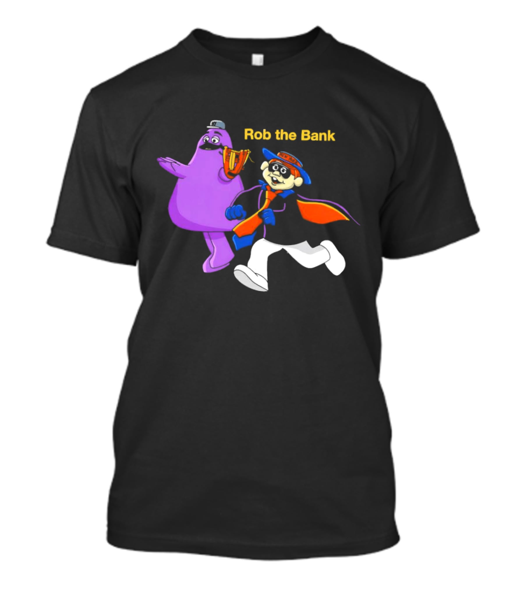 New York Mets Grimace Rob The Bank Hamburglar Duo T-Shirt