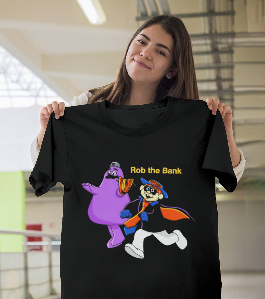 New York Mets Grimace Rob the Bank Hamburglar Duo T-Shirt