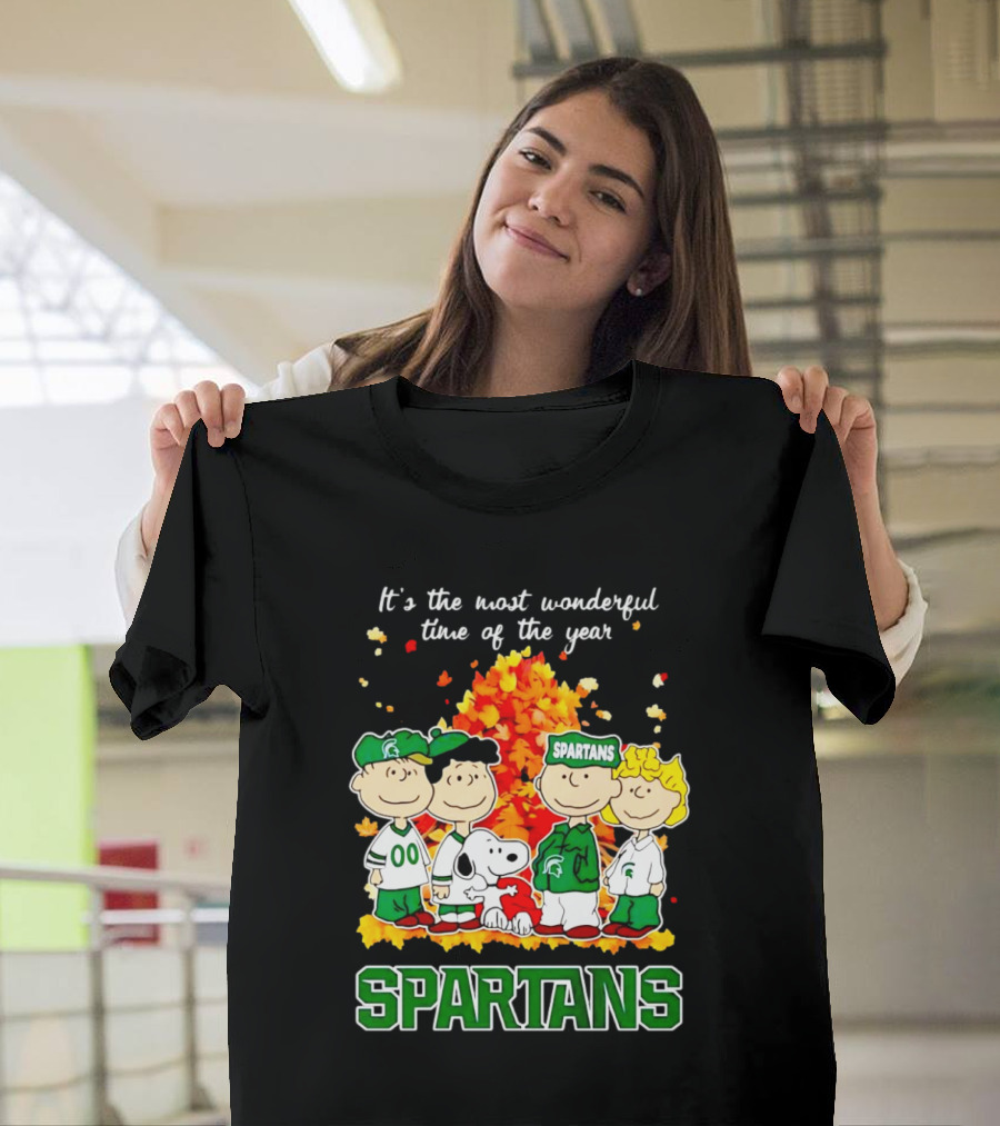It's the Most Wonderful Time of the Year Peanuts Spartans Fall T-Shirt