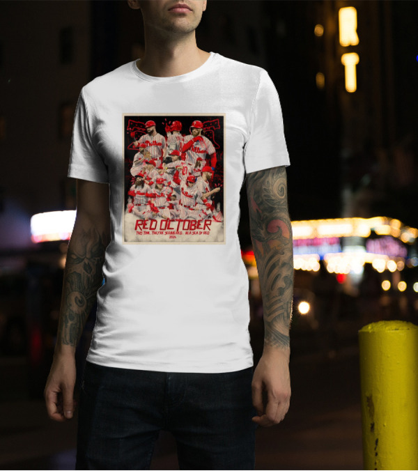 Philadelphia Phillies Red October 2024 Sea Of Red T-Shirt