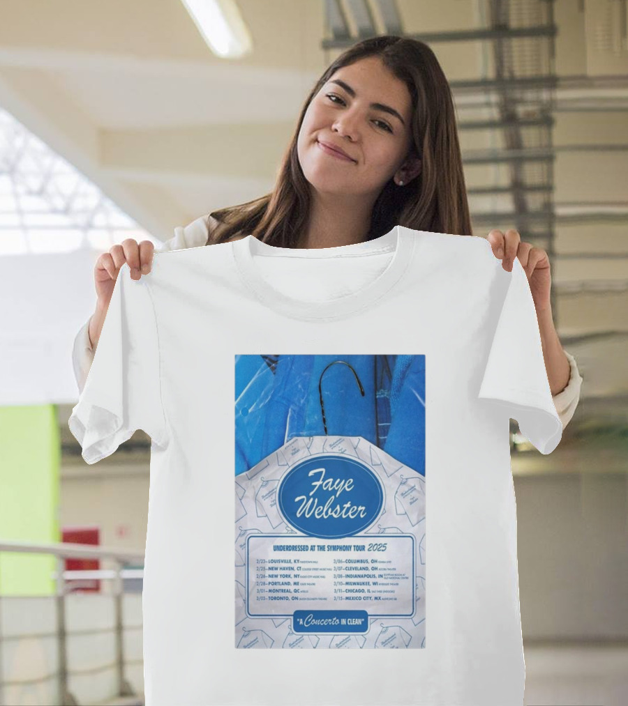 Faye Webster A Concerto in Clean Underdressed At The Symphony Tour 2025 Dates T-Shirt