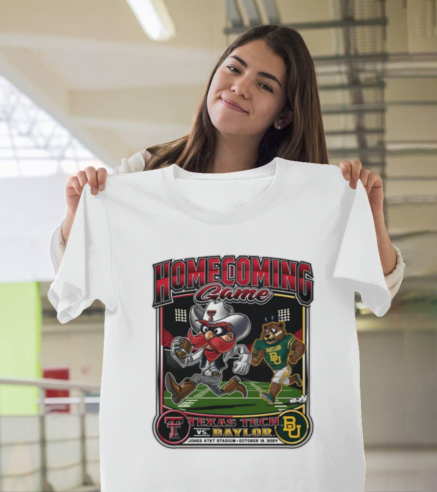 Homecoming Game Texas Tech Vs. Baylor Jones AT&T Stadium October 19 T-Shirt