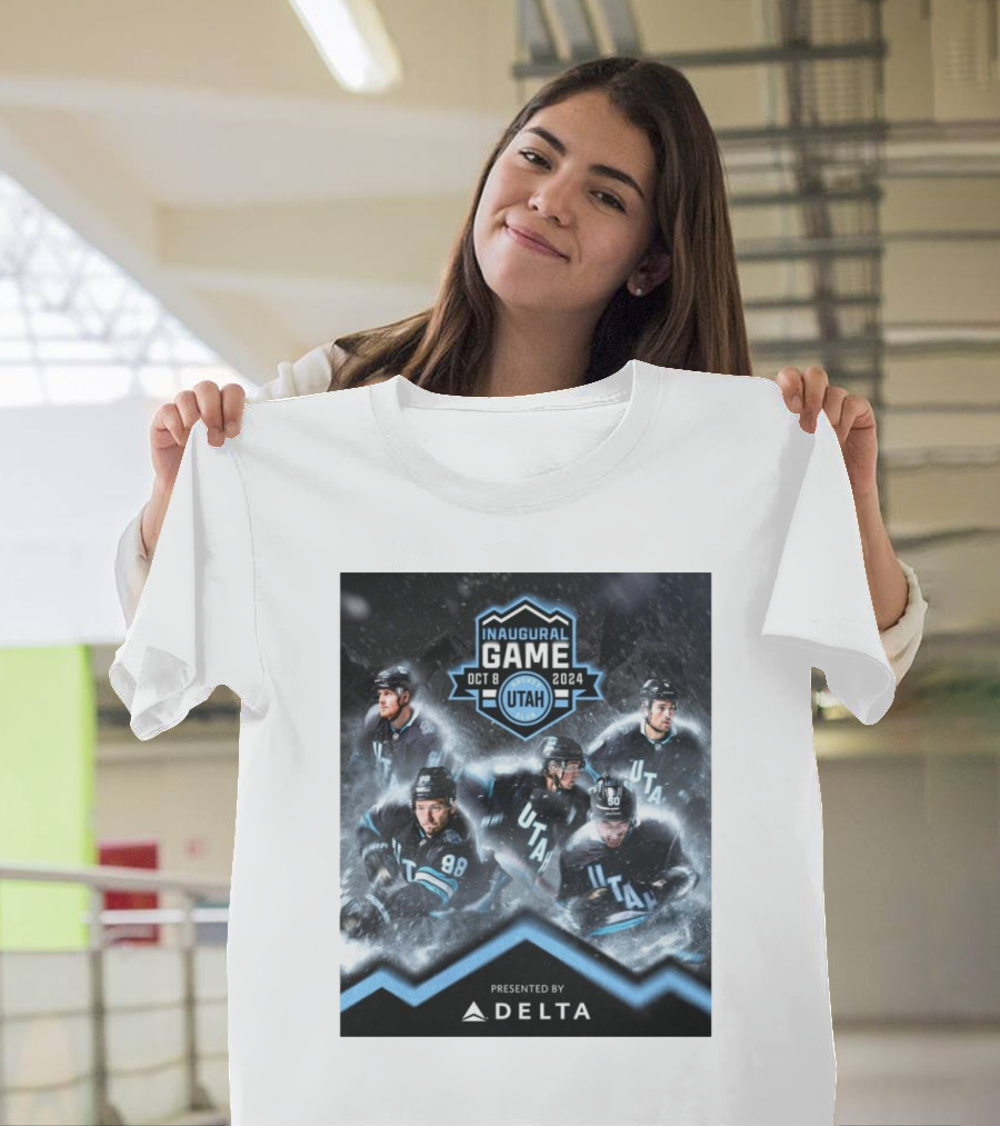 Utah Hockey Club Inaugural Game Oct 8 2024 Presented By Delta T-Shirt