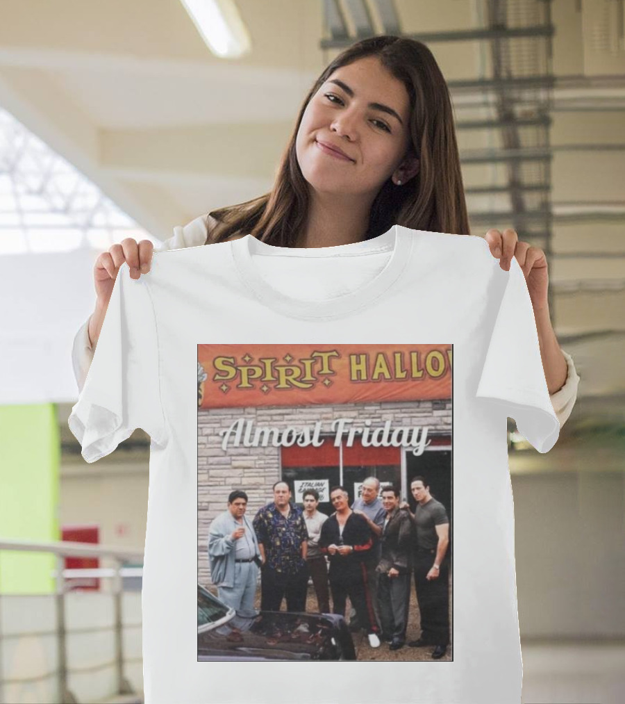 Almost Friday Sopranos Spirit Halloween Storefront Gathering T-Shirt