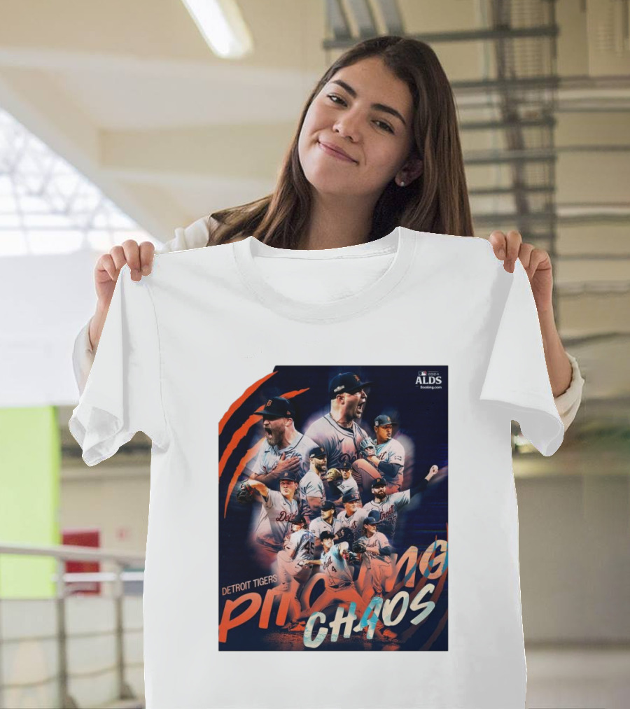 Detroit Tigers Pitching Chaos MLB 2024 ALDS Road to Greatness T-Shirt