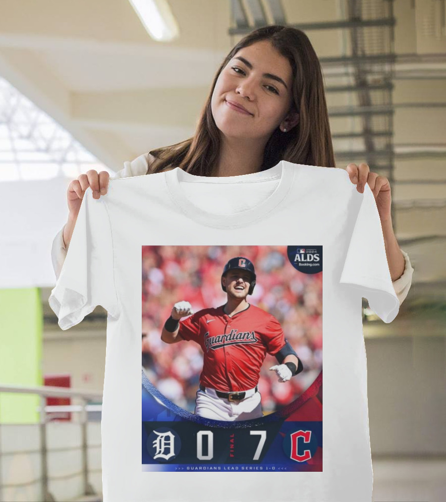 Cleveland Guardians 7-0 Detroit Tigers ALDS Game 1 Victory Lead Series 1-0 T-Shirt