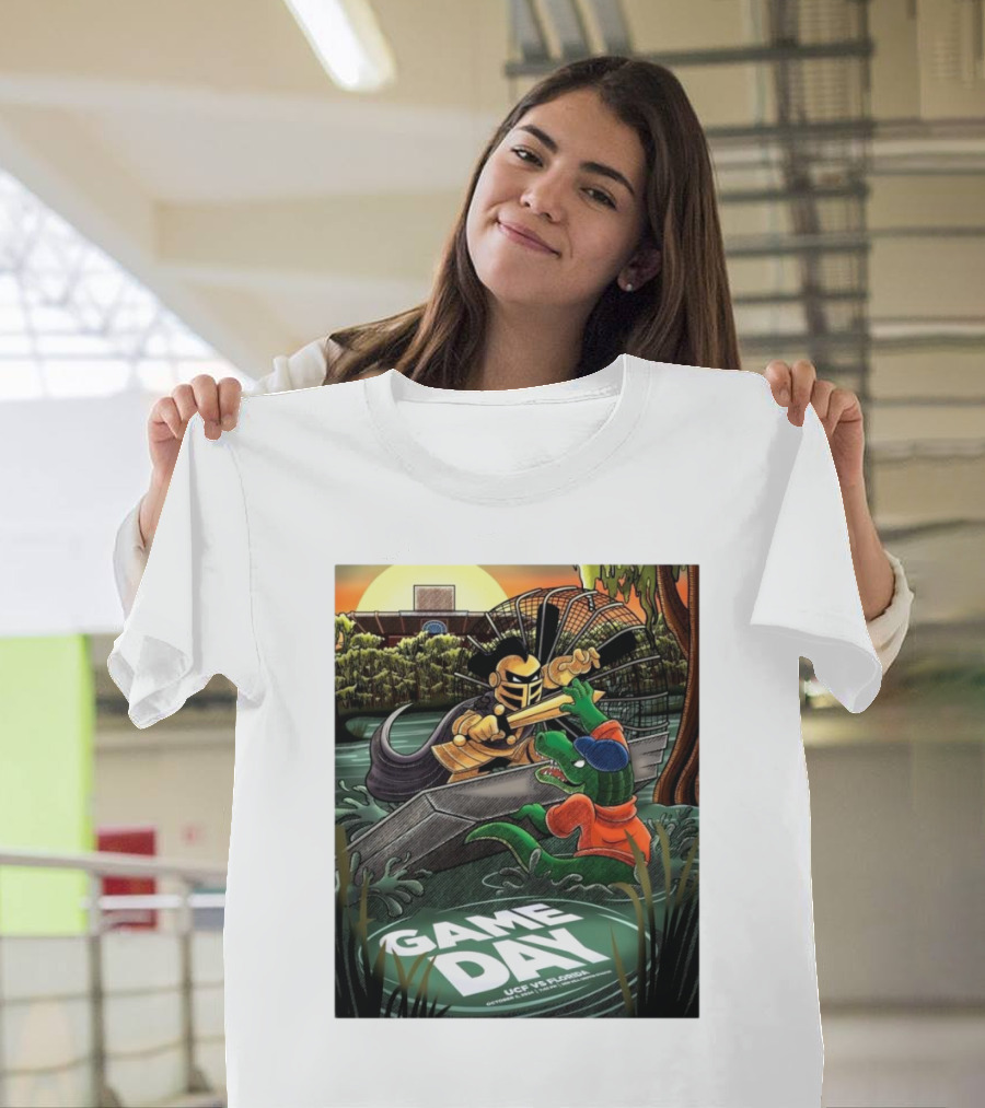 Game Day UCF Vs Florida Gators Knight and Gator Showdown October 5 T-Shirt