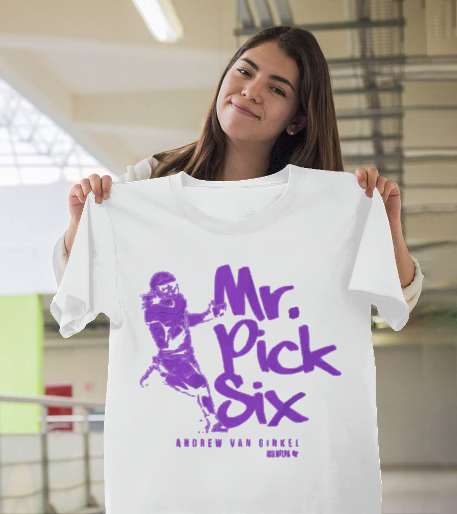 Andrew Van Ginkel Mr. Pick Six NFLPA T-Shirt