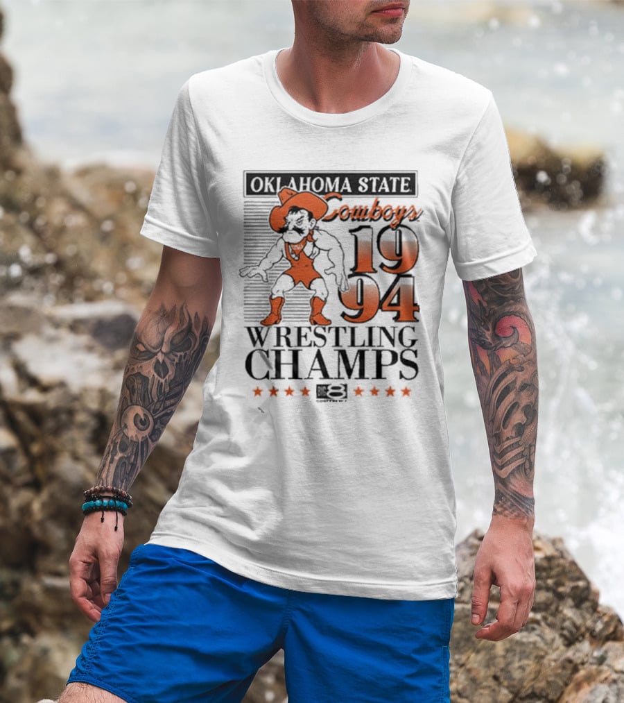 Oklahoma State Cowboys 1994 Wrestling Champs T-Shirt