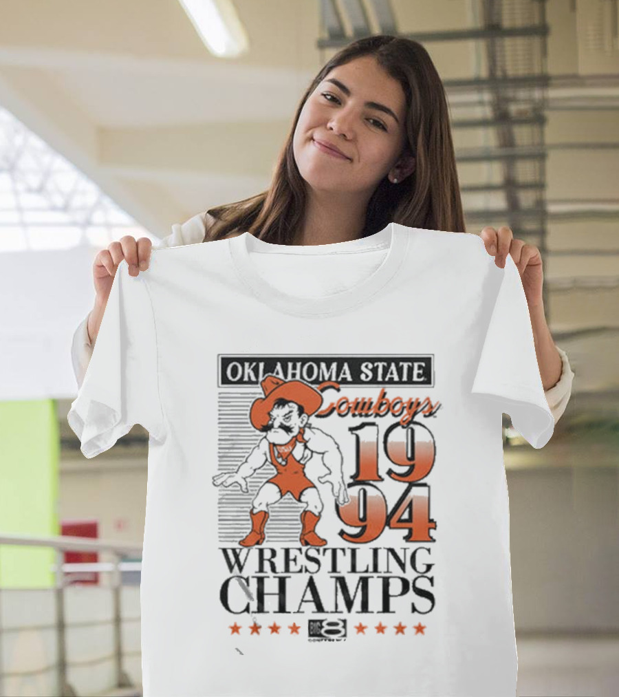 Oklahoma State Cowboys 1994 Wrestling Champs T-Shirt