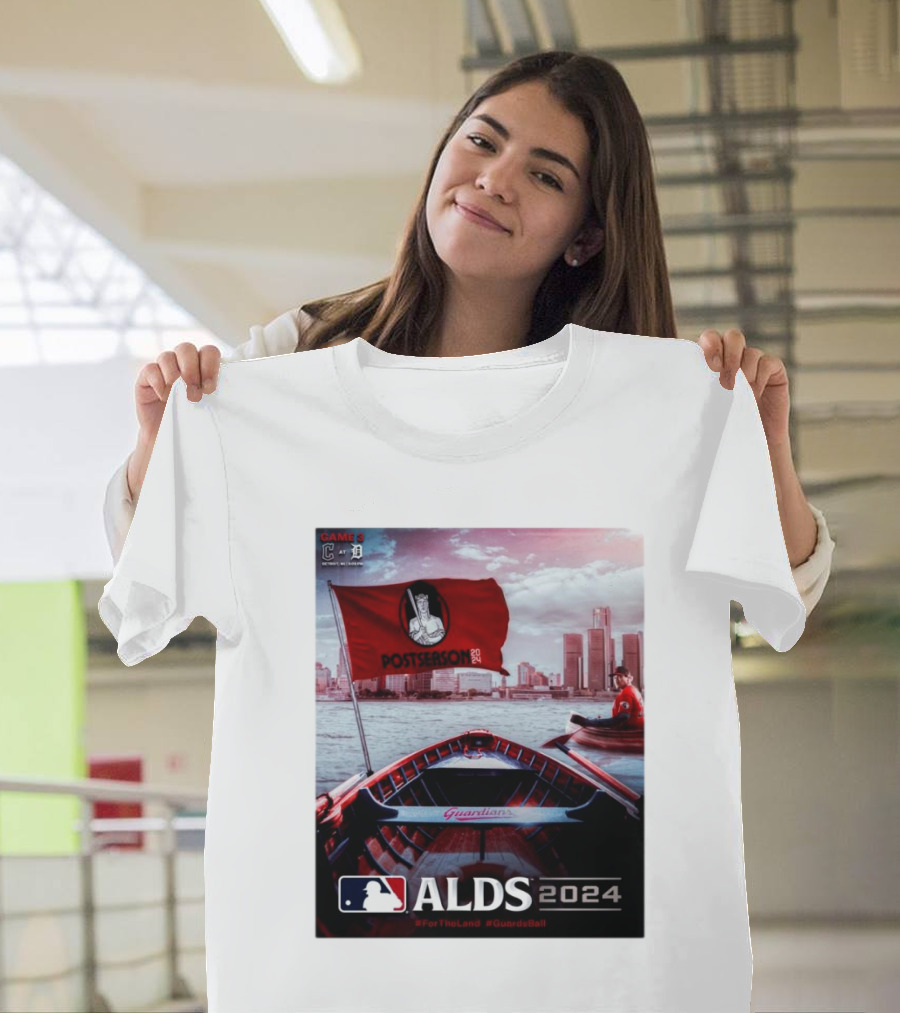 Game 3 Cleveland Guardians at Detroit Tigers MLB ALDS 2024 Postseason ForTheLand GuardsBall T-Shirt