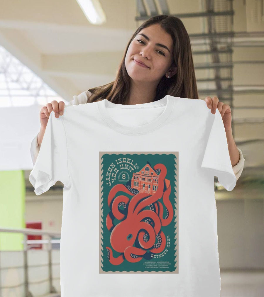 Jason Isbell and the 400 Unit at Ryman Auditorium Nashville October 8 2024 with Red Octopus T-Shirt