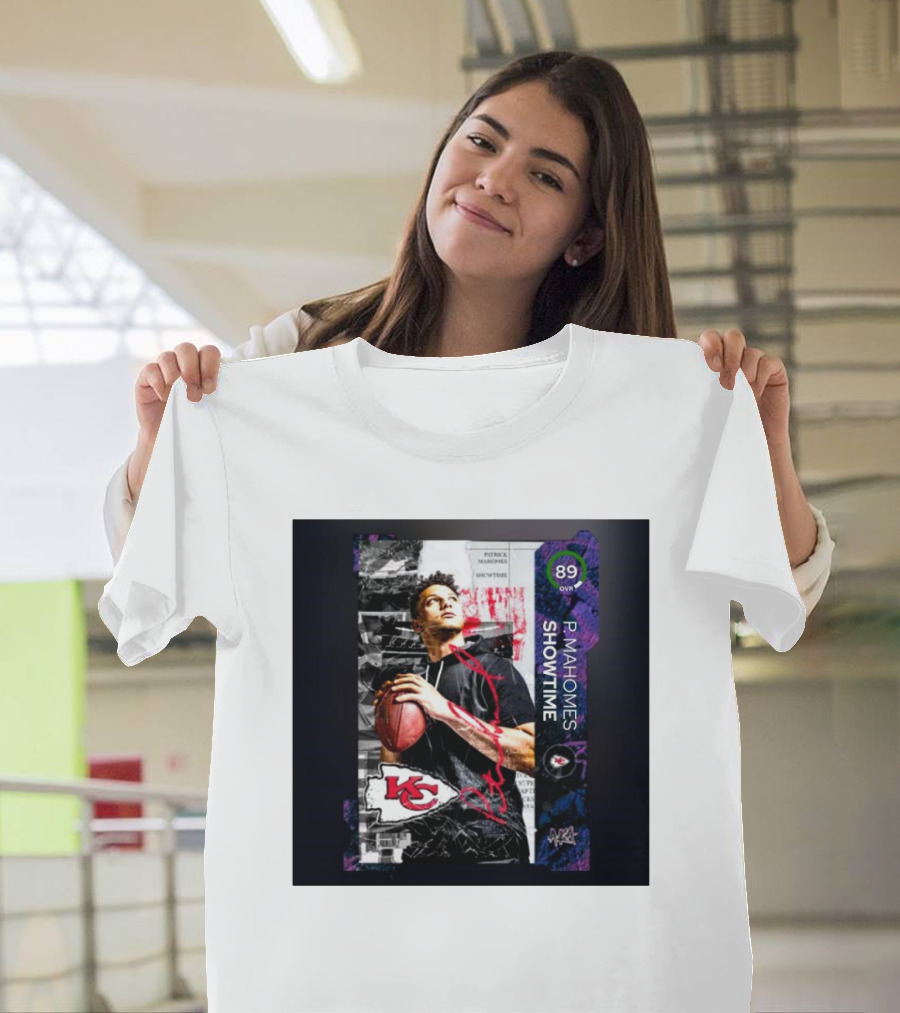 P. Mahomes Showtime Kansas City Chiefs 89 OVR MUT NFL T-Shirt