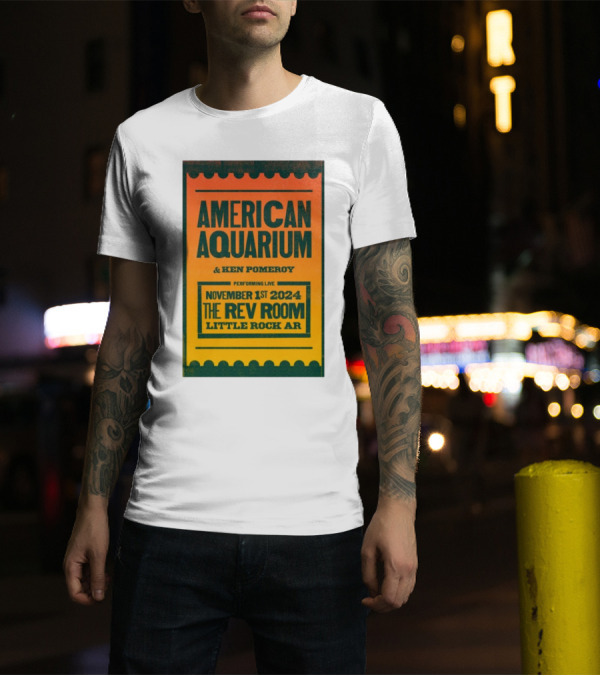 American Aquarium And Ken Pomeroy Live At The Rev Room Little Rock AR November 1 T-Shirt