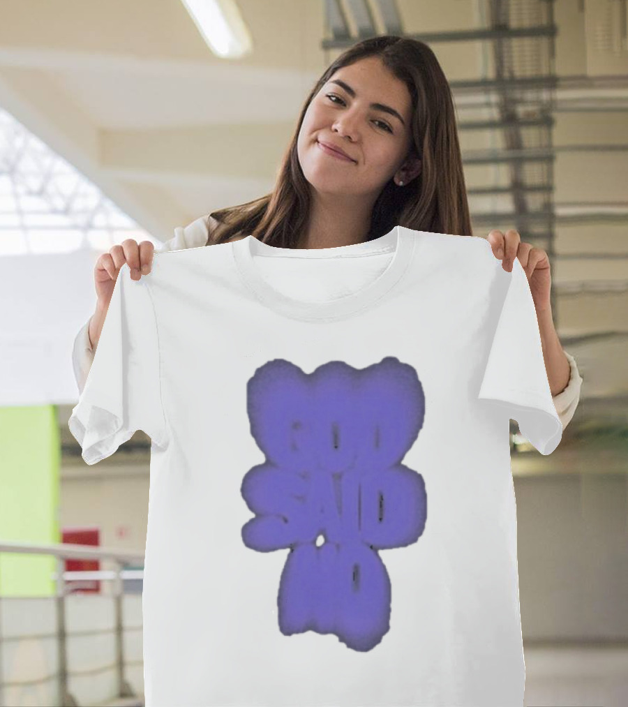 Omarapollo God Said No Purple Blur T-Shirt
