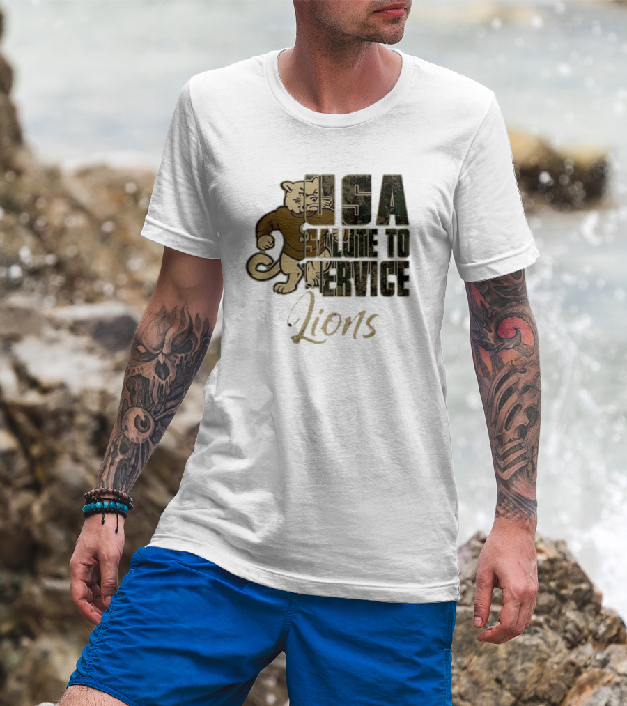 Penn State Nittany Lions USA Salute To Service Lions T-Shirt