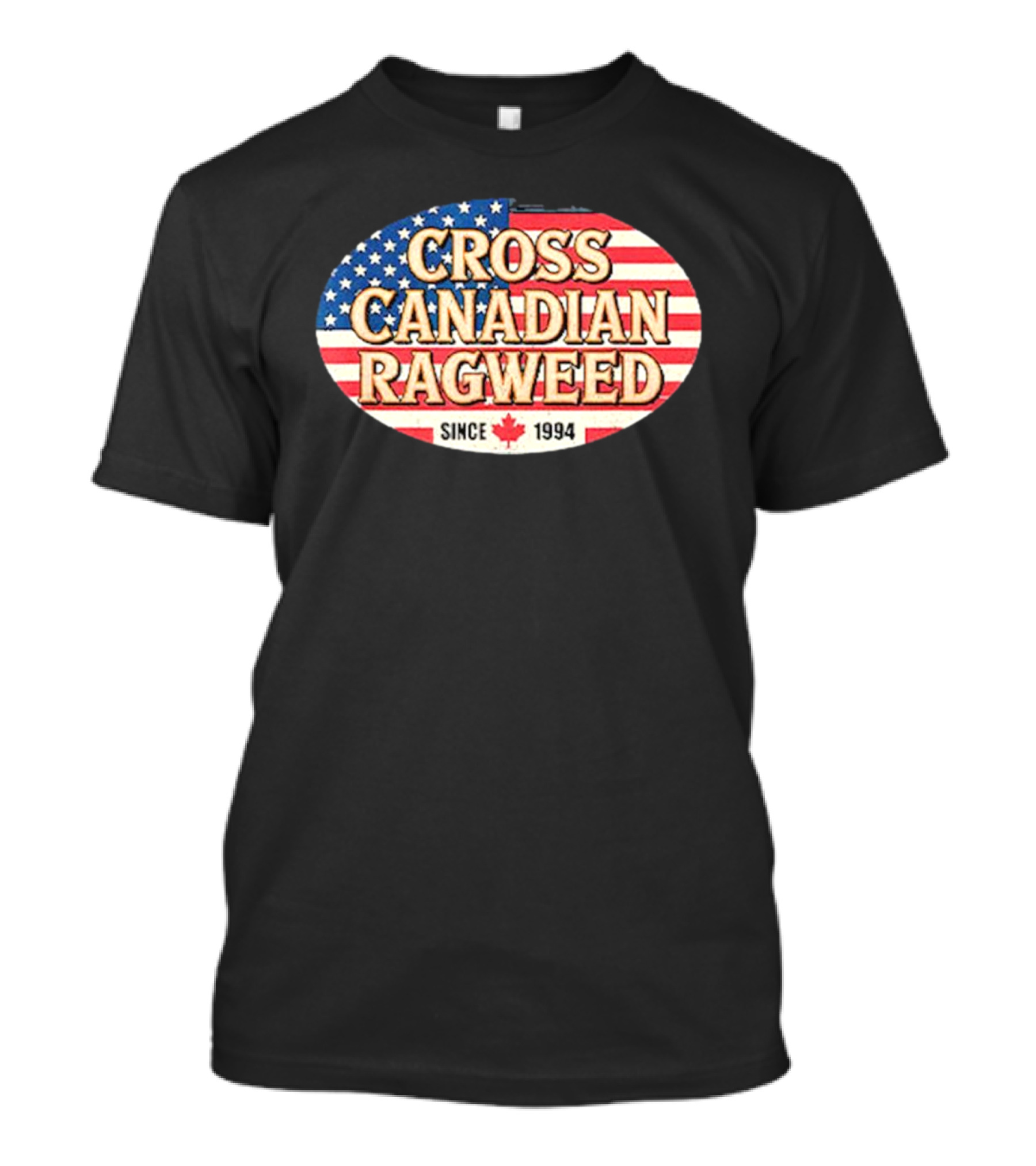 I Miss Ragweed Cross Canadian Ragweed Since 1994 American Flag Background T-Shirt