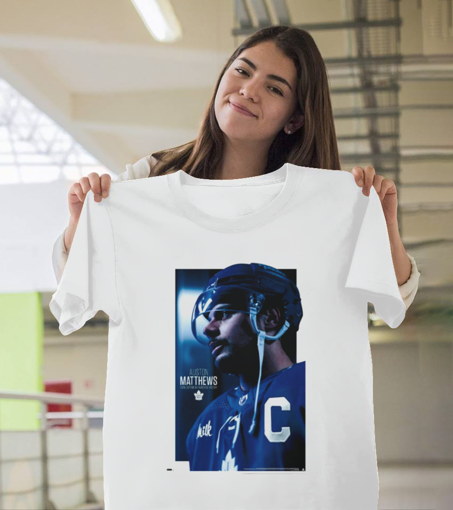 Auston Matthews Captain Toronto Maple Leafs NHL T-Shirt