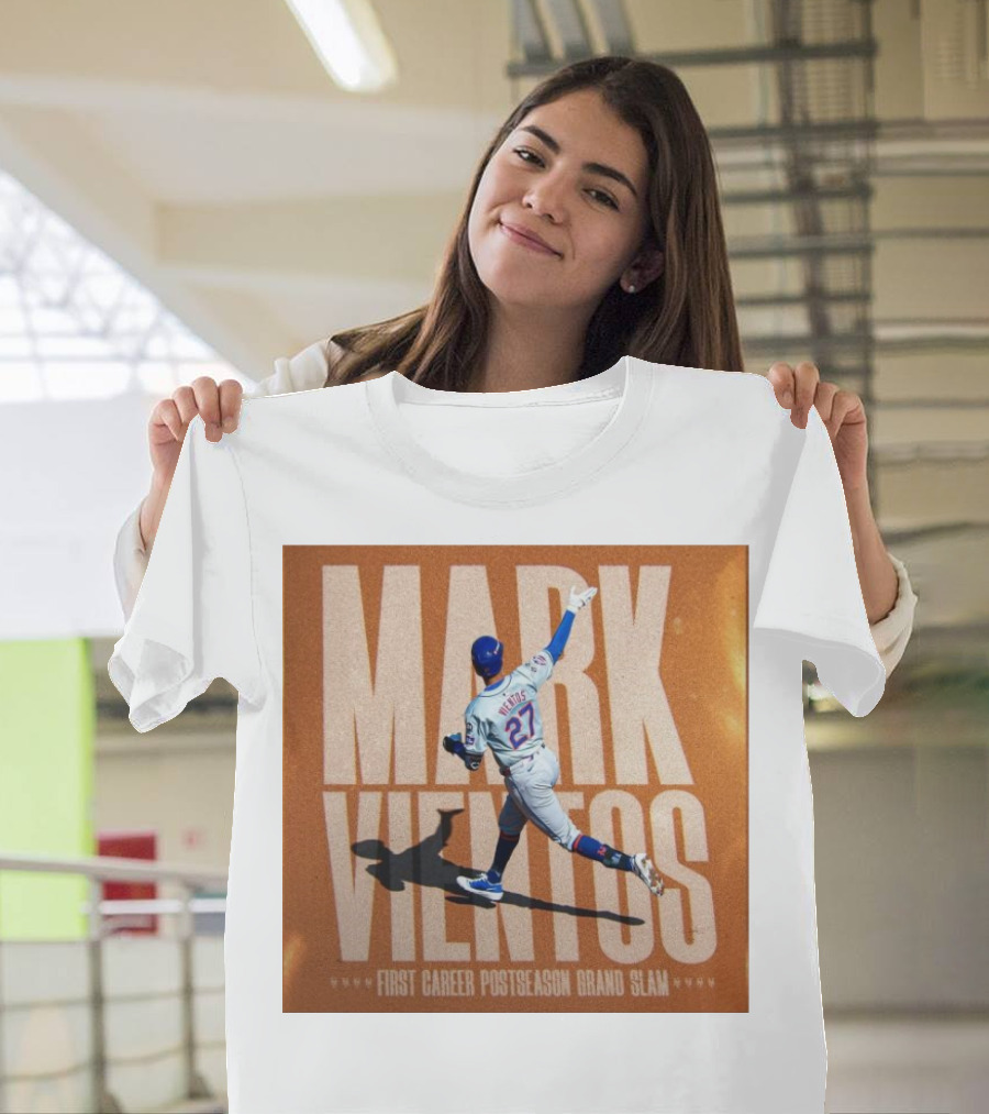 Mark Vientos New York Mets First Career Postseason Grand Slam Baseball Player Action T-Shirt
