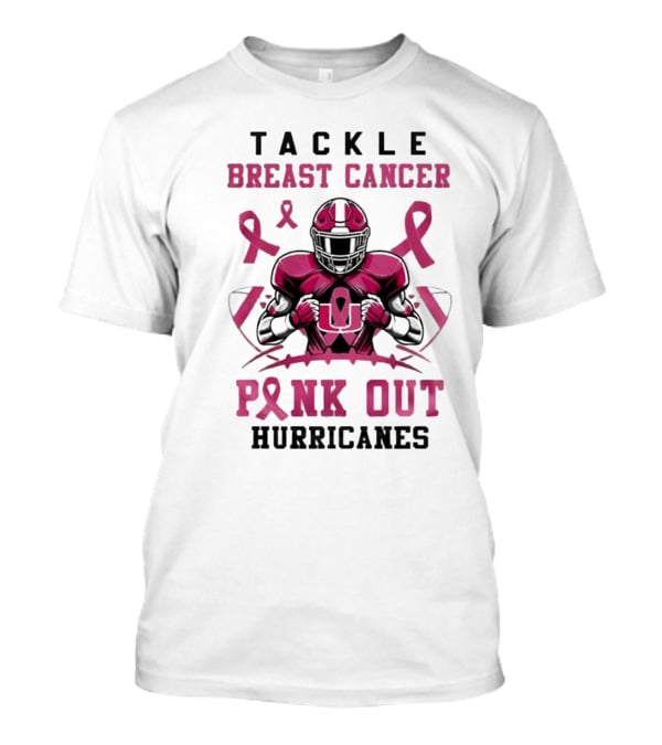 Tackle Breast Cancer Pink Out Hurricanes T-Shirt