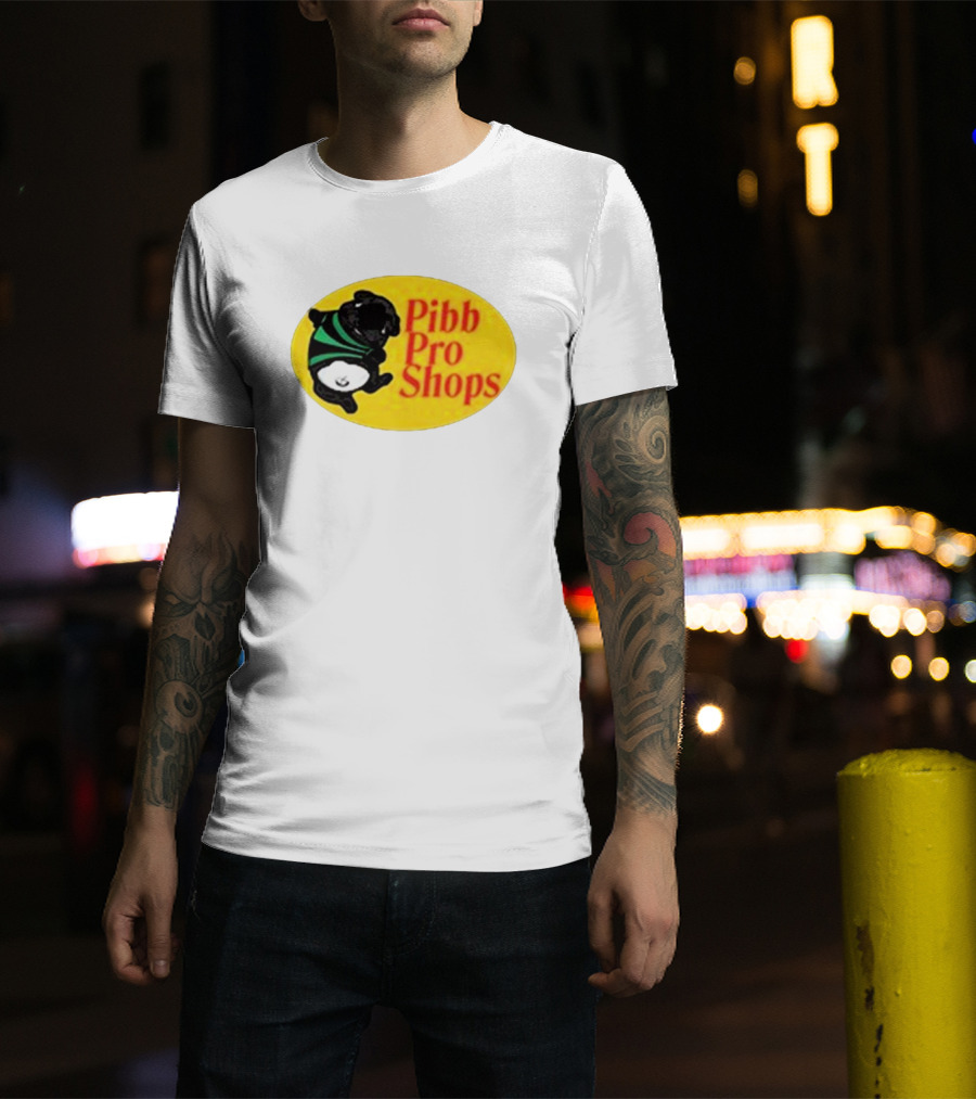 Pibble Palace Pibb Pro Shops Yellow Oval Bulldog T-Shirt