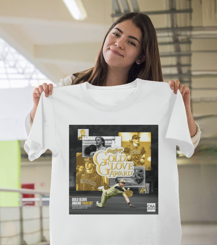 Rawlings Gold Glove Award Finalist Arizona Diamondbacks Jake McCarthy RF 2024 CAA Sports T-Shirt