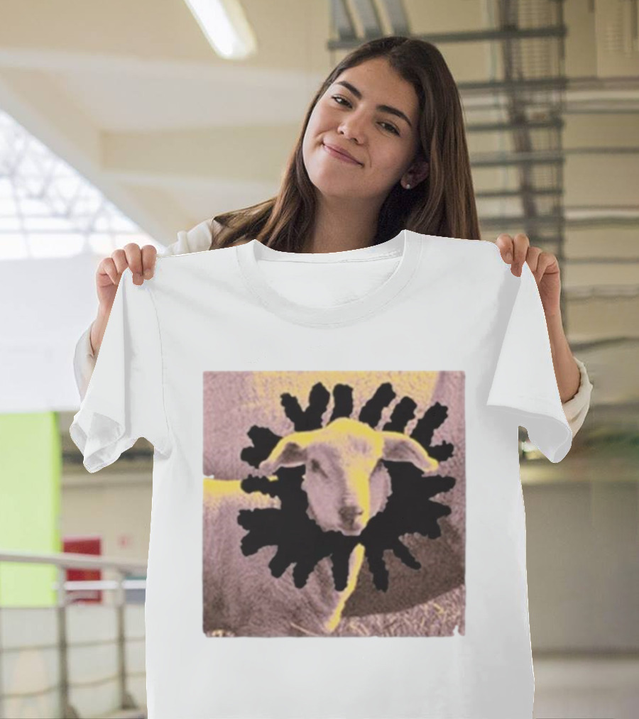 Anxious Counting Sheep 2024 Optical Illusion Lamb Starburst T-Shirt