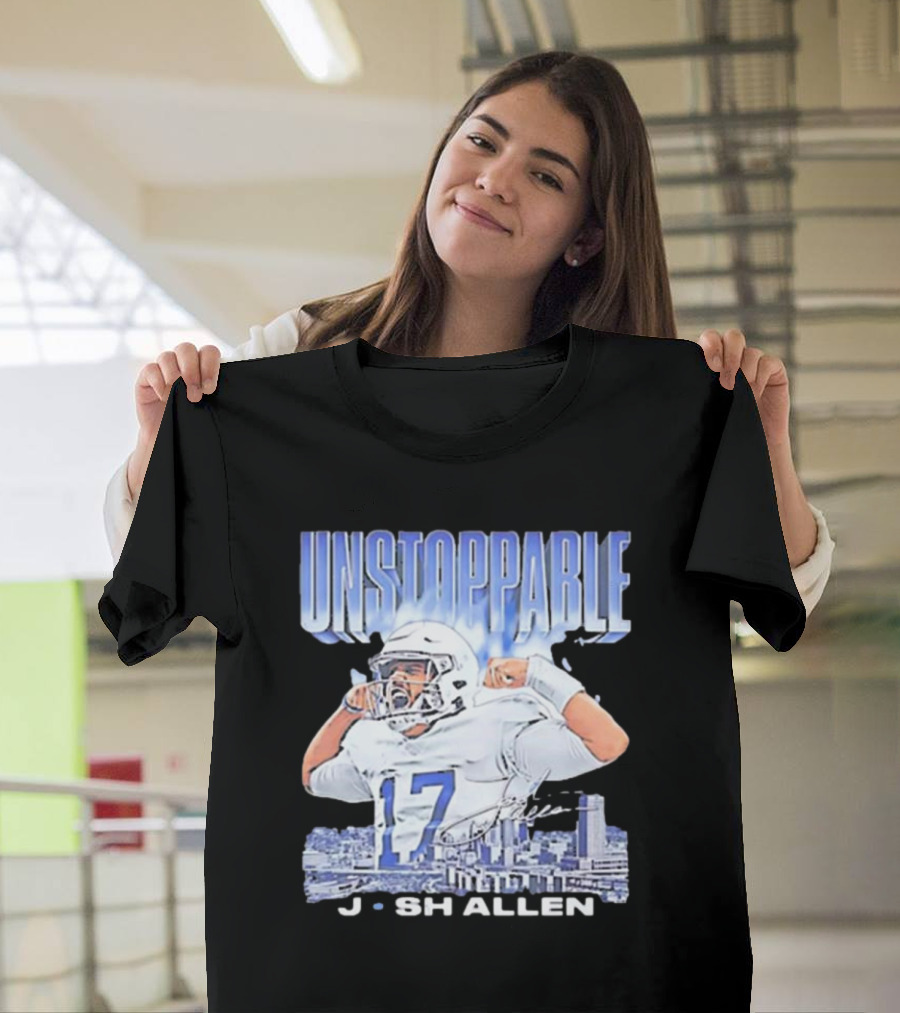 Buffalo Bills NFL Football Josh Allen Unstoppable Vintage 17 T-Shirt