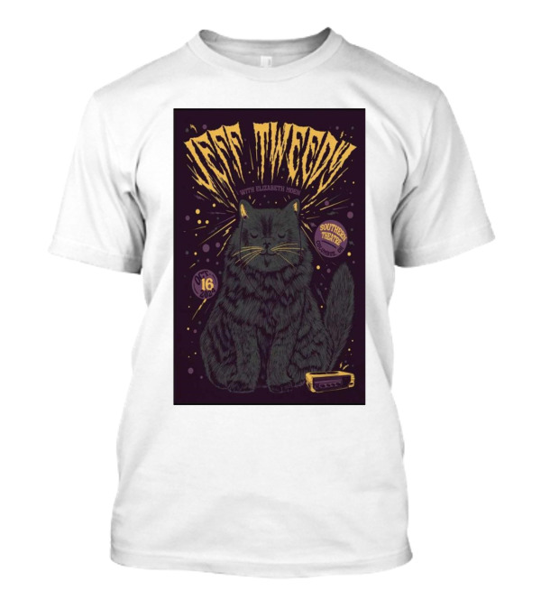 Jeff Tweedy With Elizabeth Moen October 16 2024 Southern Theatre Columbus OH Cat Harmonica T-Shirt
