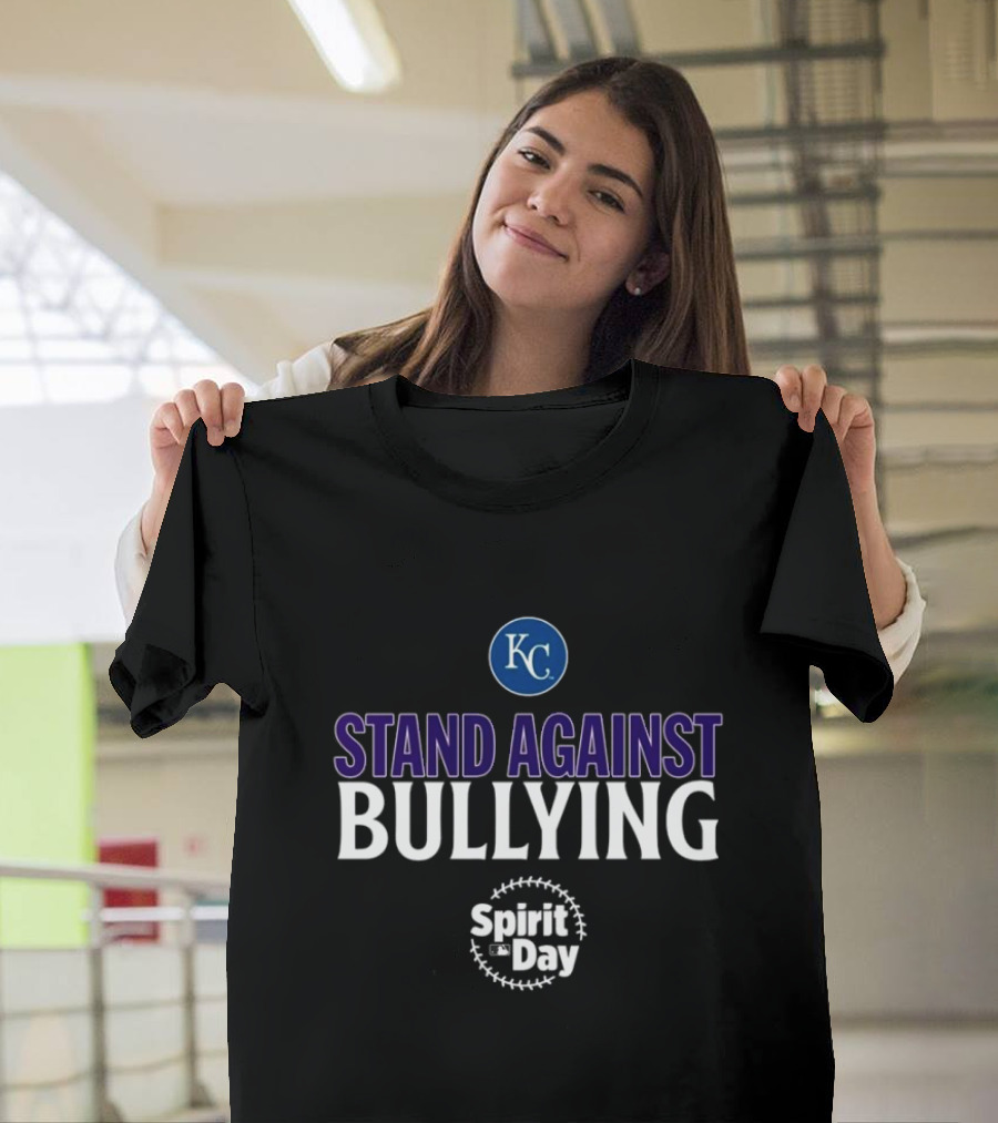 Stand Against Bullying Spirit Day KC Royals T-Shirt