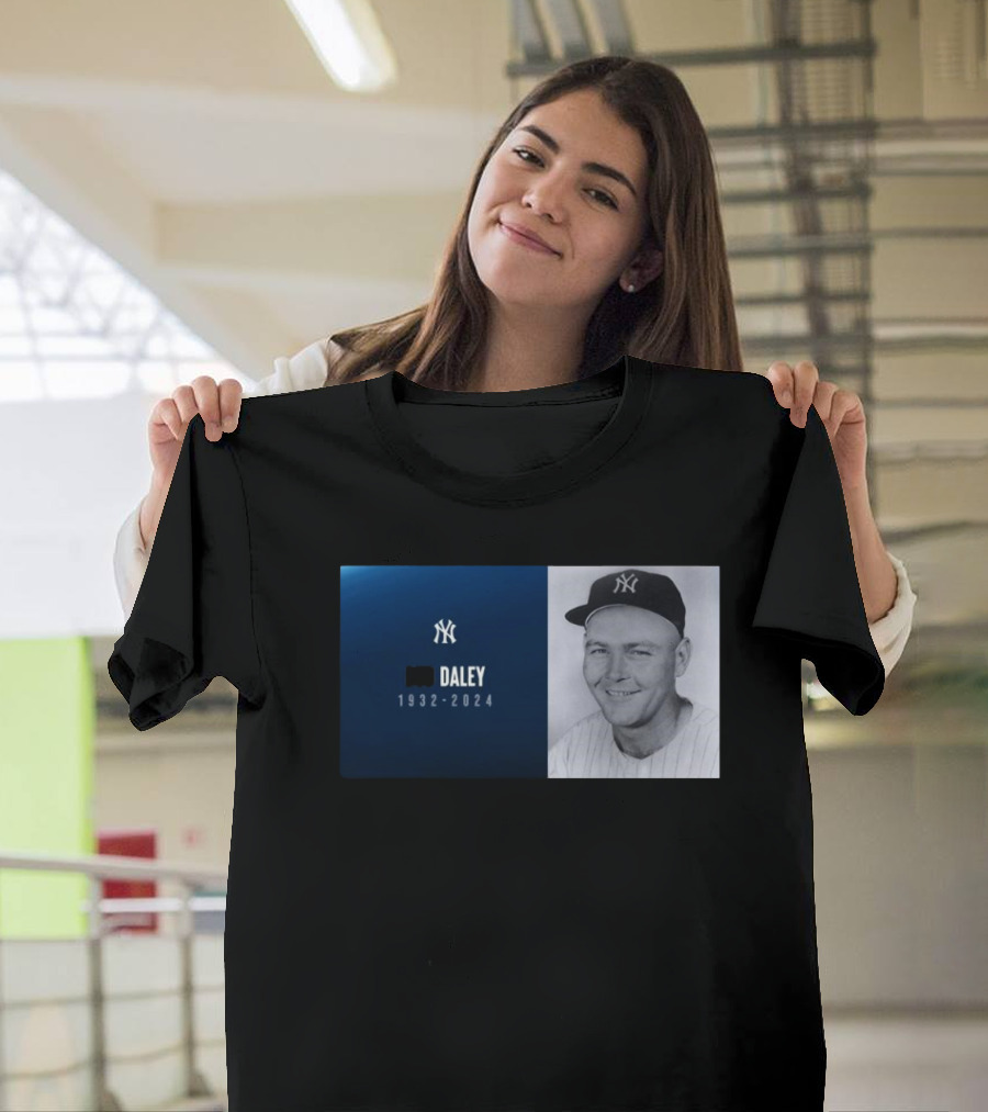New York Yankees Bud Daley 1932-2024 Memorial T-Shirt