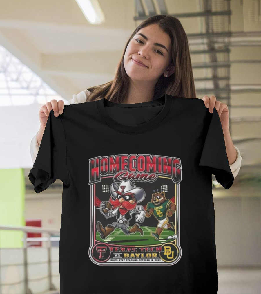 Texas Tech vs Baylor Homecoming Game Jones AT&T Stadium October 19 T-Shirt