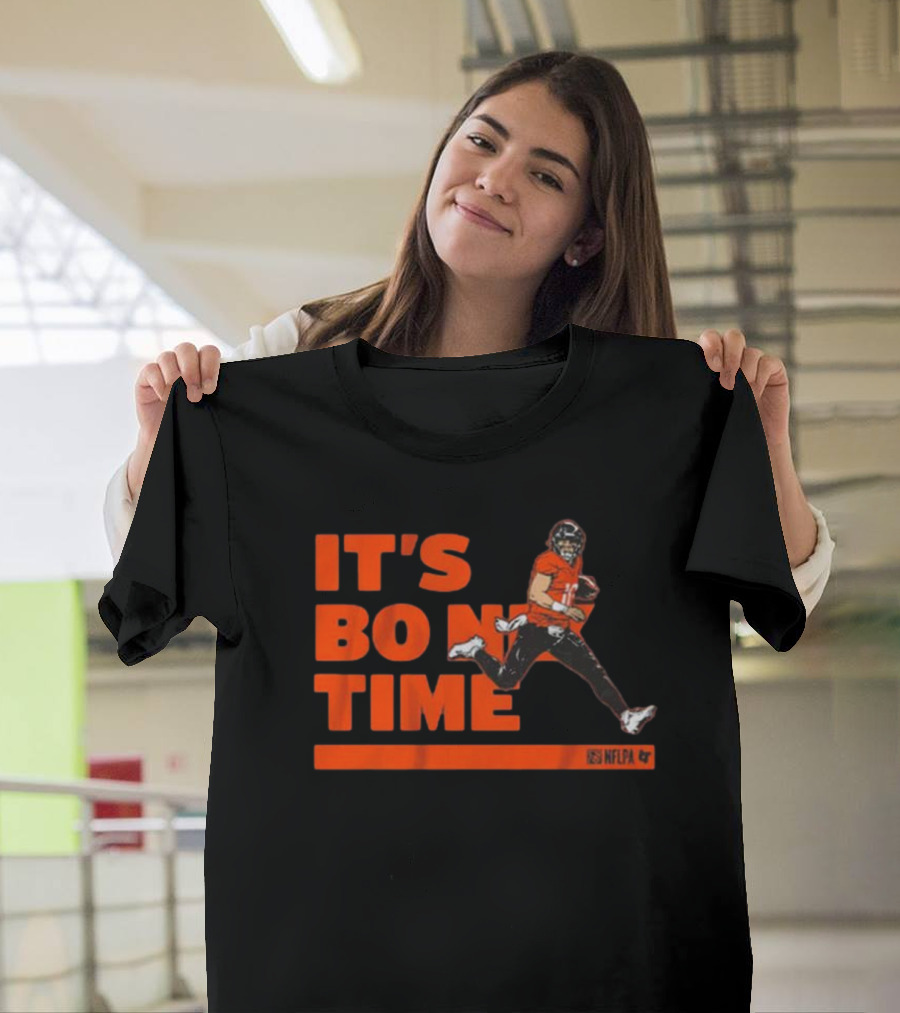 It's Bo Nix Time NFLPA Football Action T-Shirt