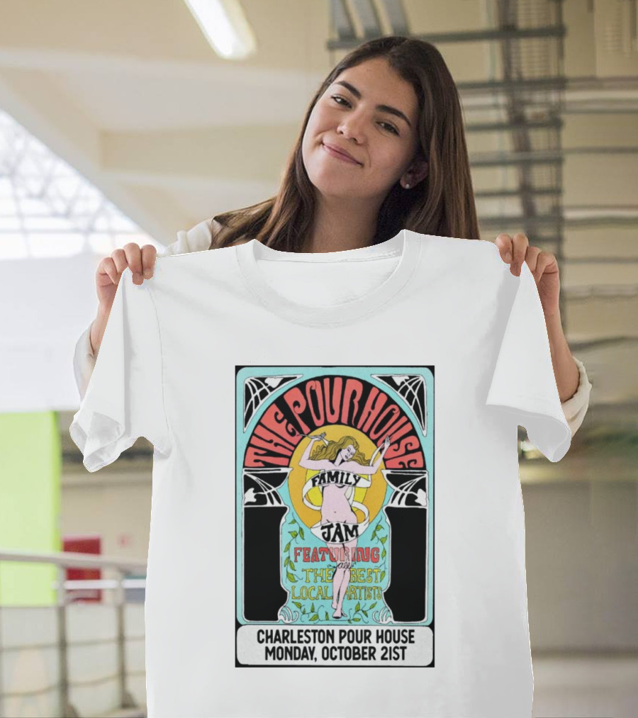 The PoHo Family Jam Featuring Local Artists at Charleston Pour House Monday October 21st T-Shirt