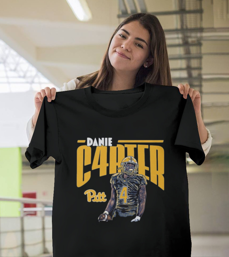 Daniel Carter C4RTER Pitt Panthers Football Player Sports T-Shirt