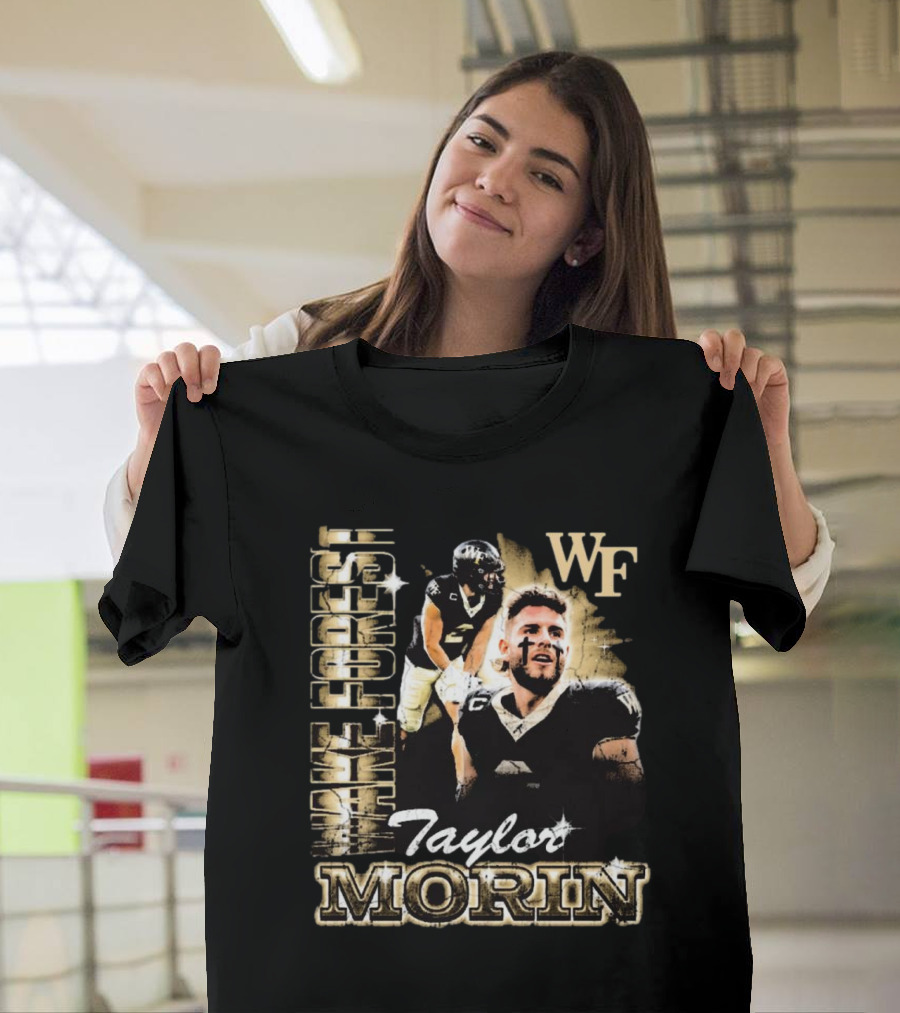 Taylor Morin Wake Forest WF 90s Retro Football Champion T-Shirt