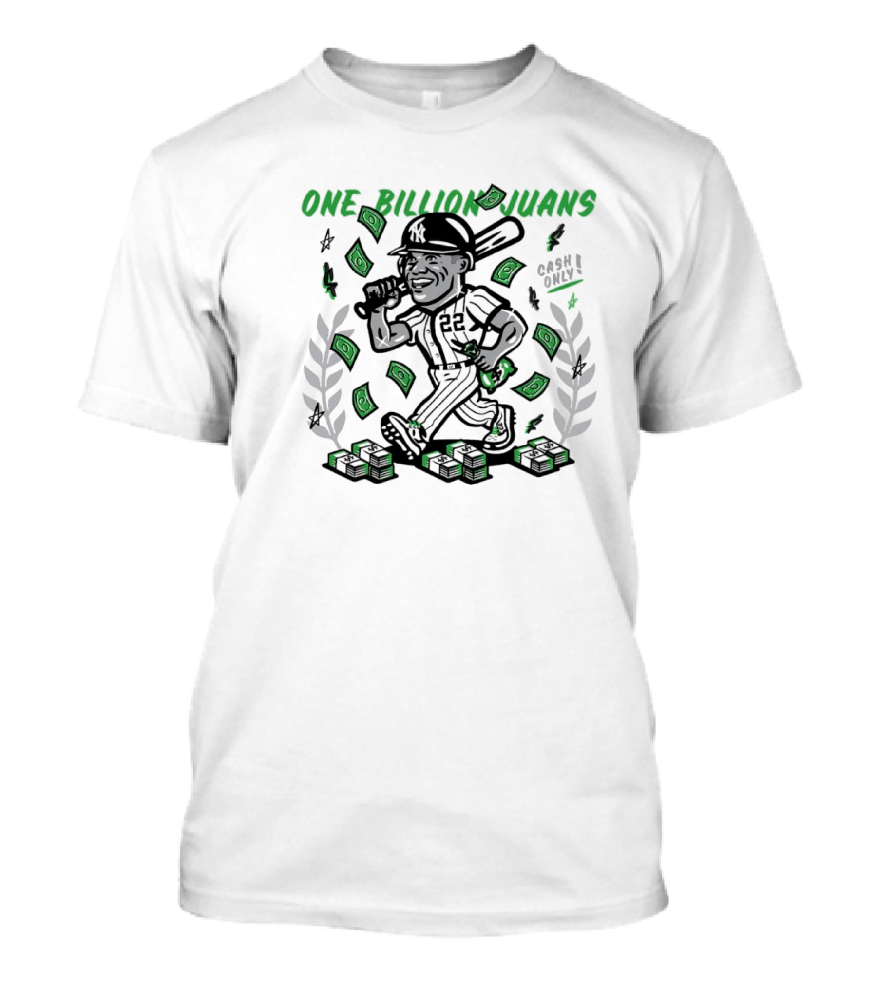 New York Yankees One Billion Juans Cash Only Juan Soto 22 T-Shirt