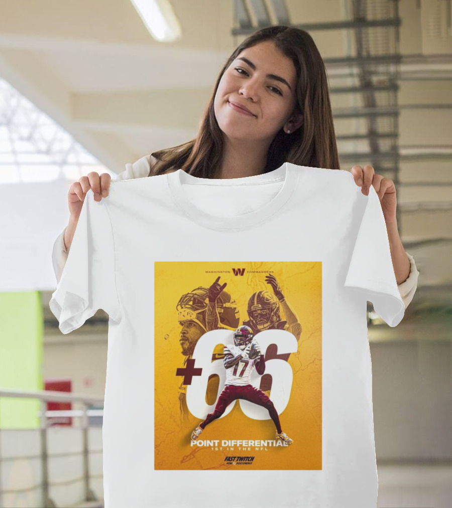 Washington Commanders +66 Point Differential 1st in the NFL T-Shirt