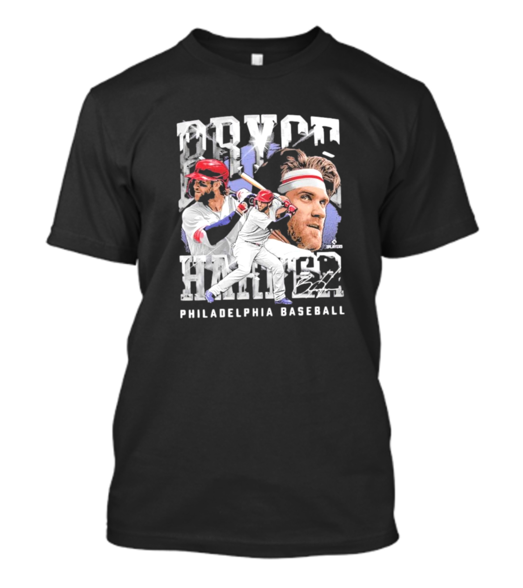 Bryce Harper Philadelphia Baseball MLB Homage Heavyweight Signature T-Shirt