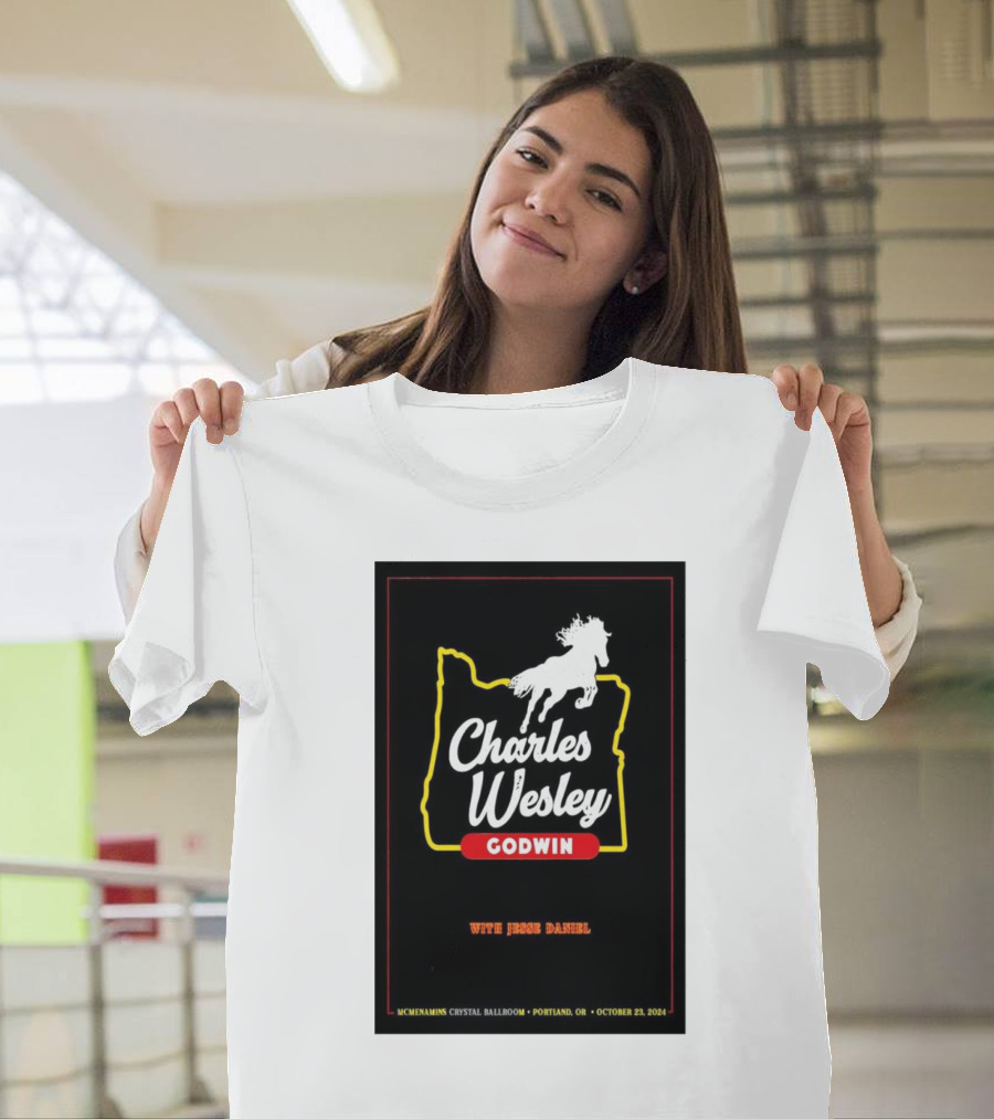 Charles Wesley Godwin with Jesse Daniel McMenamins Crystal Ballroom Portland OR October 23 T-Shirt