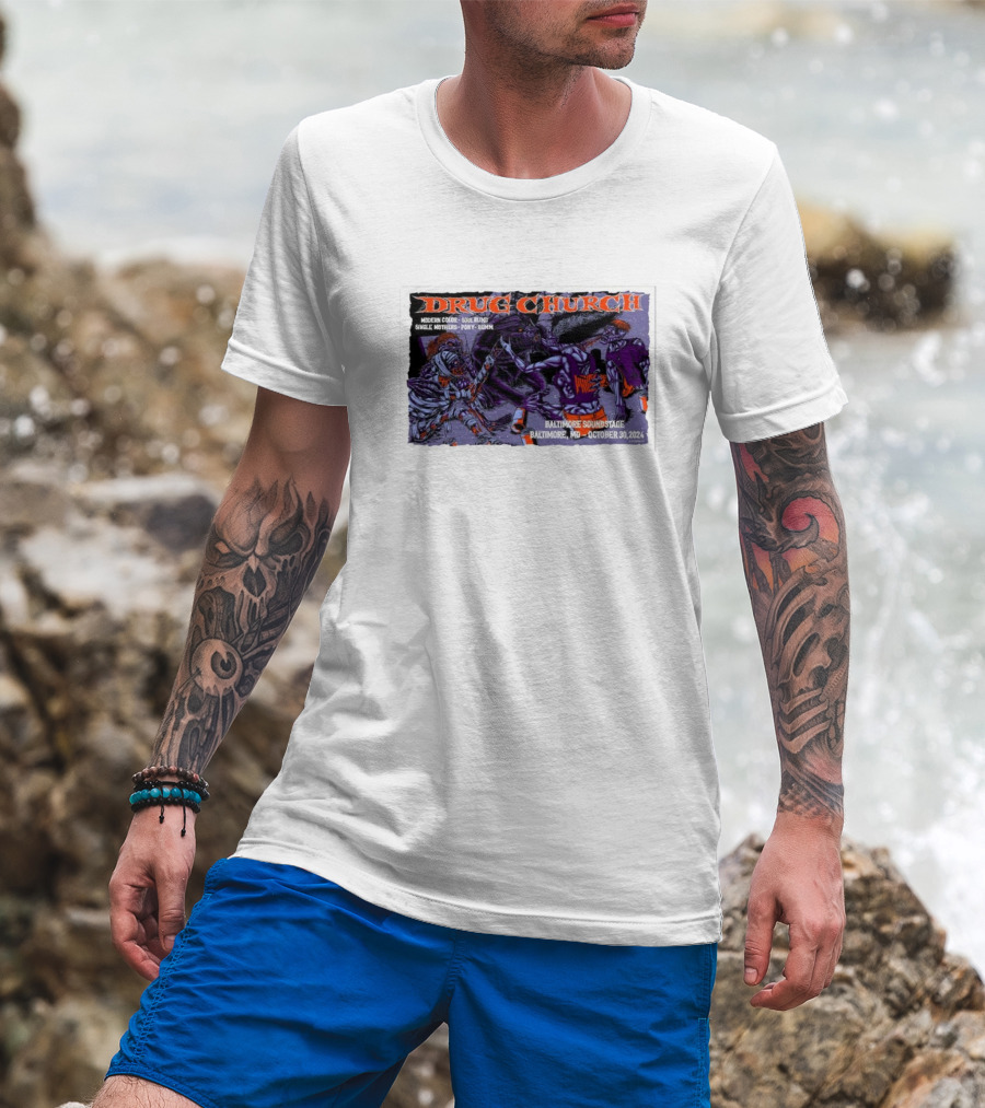 Drug Church Concert With Modern Color, Soul Blind, Prince Daddy At Baltimore Soundstage October 30 T-Shirt