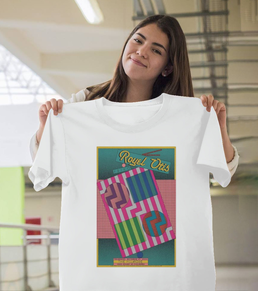 Royel Otis Friko The Fillmore San Francisco October 17 2024 Vibrant Geometric T-Shirt