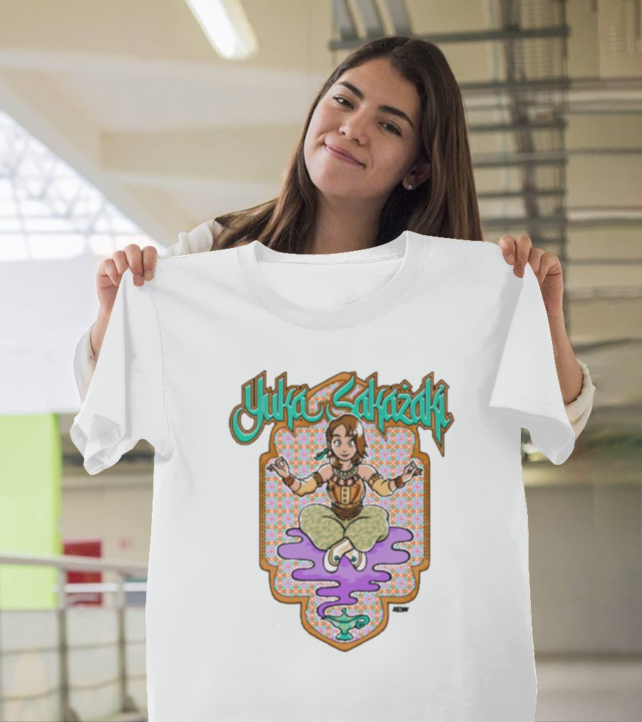 Yuka Sakazaki AEW Genie Magic Lamp Floating T-Shirt