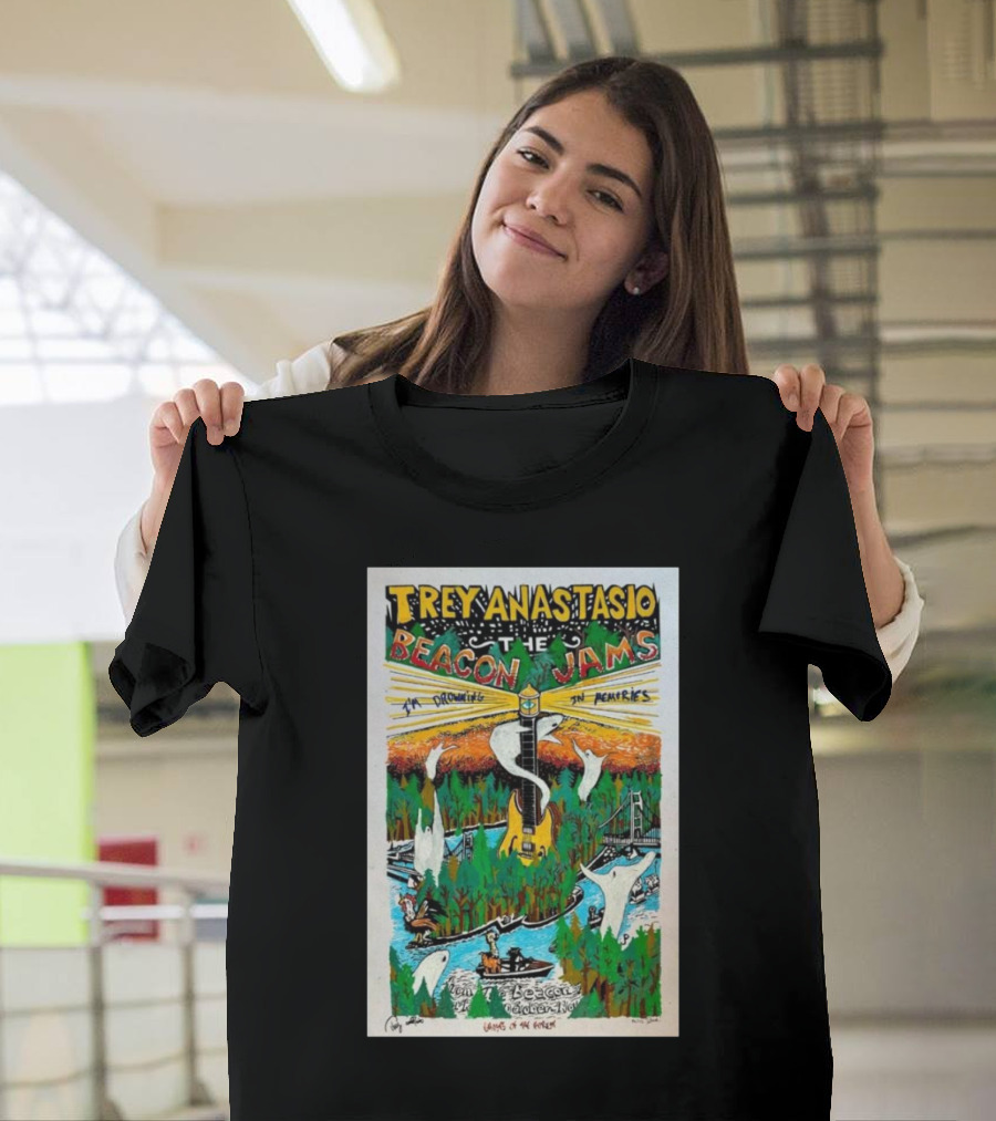 Trey Anastasio The Beacon Jams 1st Drowning 2nd Request Ghosts Of The Forest T-Shirt