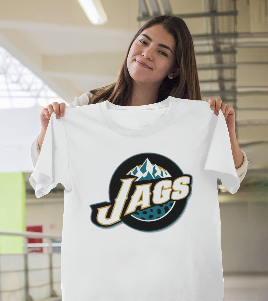 NFL NBA Jacksonville Jaguars Utah Jazz Logo Mashup Jags T-Shirt