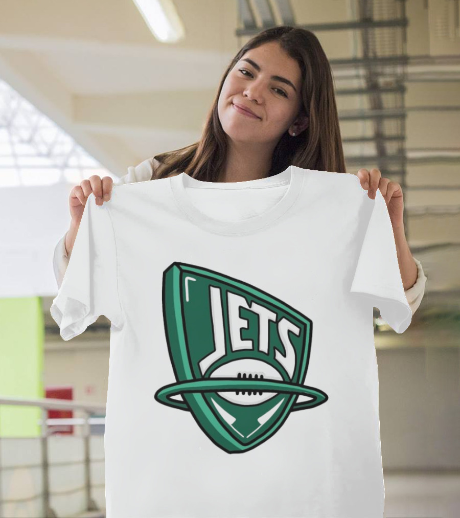 NFL X NBA Jets Logo Mash Combine T-Shirt