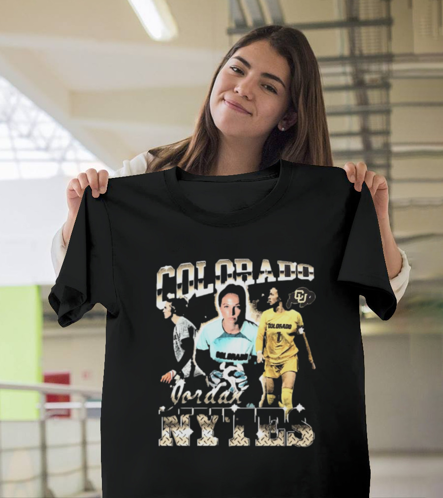 Colorado Buffaloes Jordan Nytes 90s Style Soccer Player CU T-Shirt